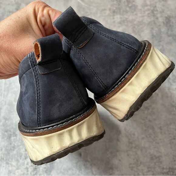 Ecco S.T.1. Hybrid Blue Suede Oxfords 10-10.5 - Picture 6 of 9